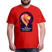 Thumbnail for Men's Glow Leo Premium T-Shirt - red