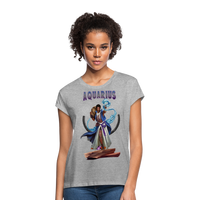 Thumbnail for Women's Aquarius Relaxed Fit T-Shirt - heather gray