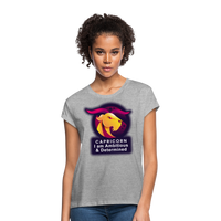 Thumbnail for Women's Glow Capricorn Relaxed Fit T-Shirt - heather gray