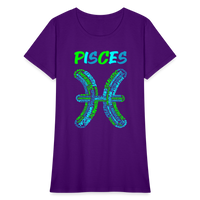 Thumbnail for Women's Power Words Pisces T-Shirt - purple