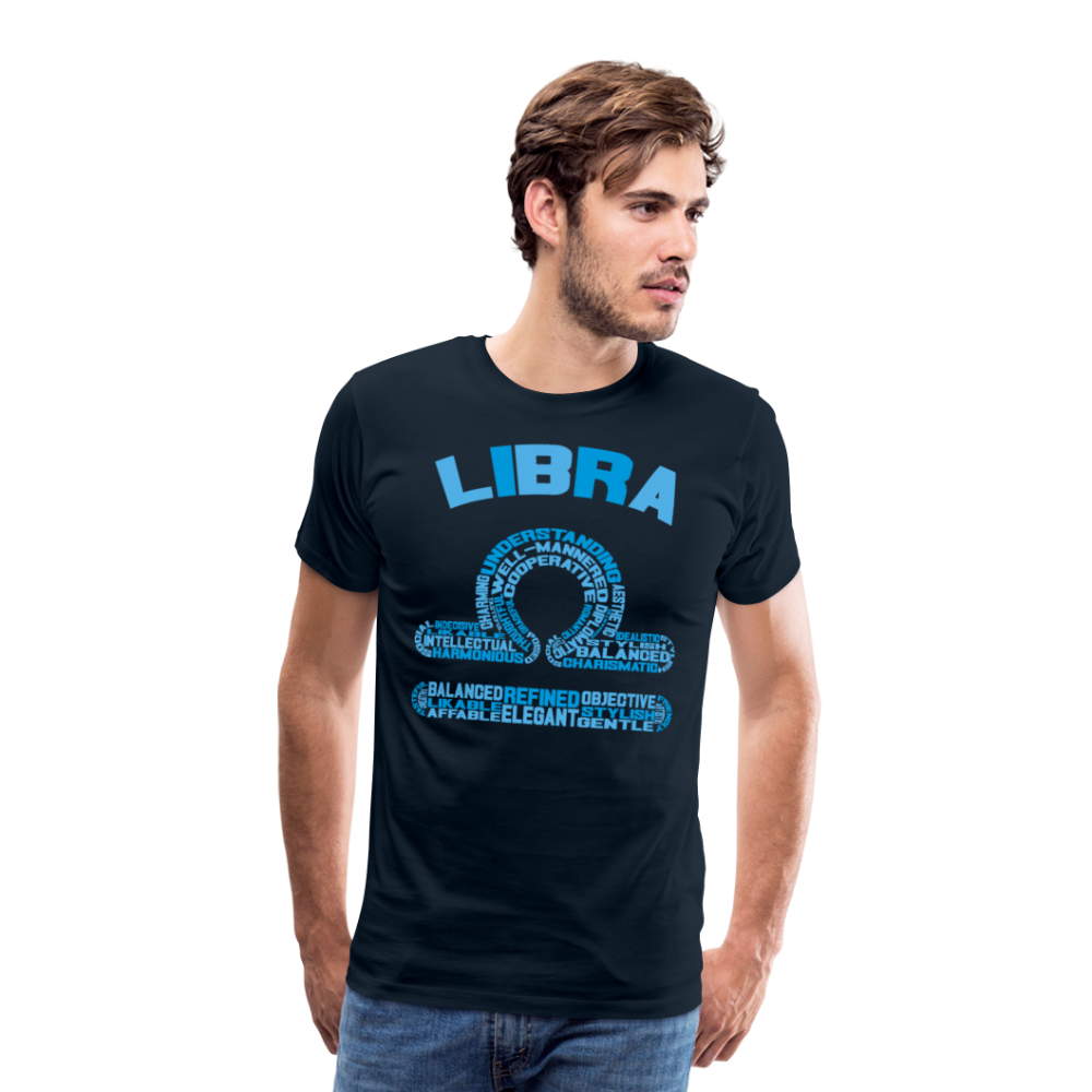 Men's Power Words Libra Premium T-Shirt - deep navy