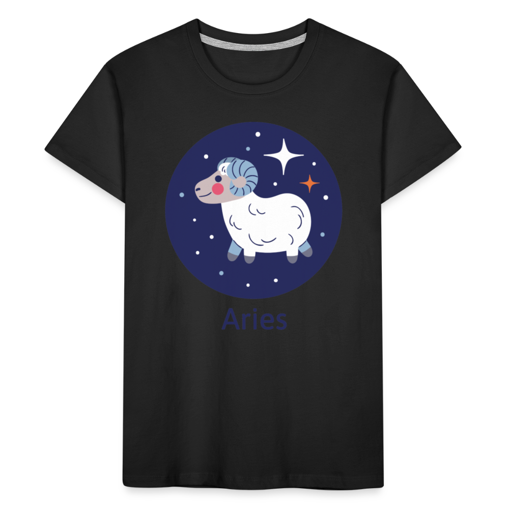 Kid’s Bluey Aries Premium Organic T-Shirt - black