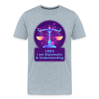 Thumbnail for Men's Neon Libra Premium T-Shirt - heather ice blue