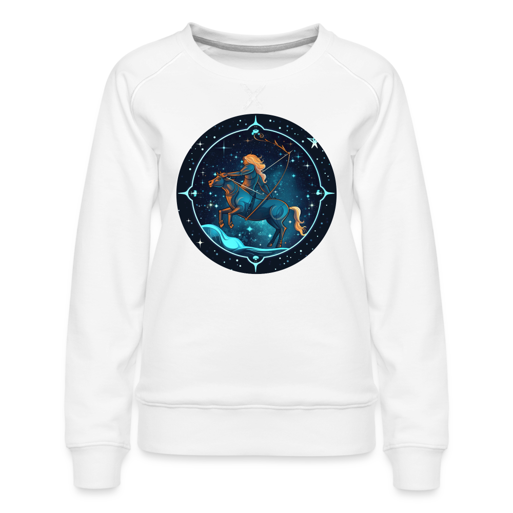 Women’s Magic Sagittarius Premium Sweatshirt - white