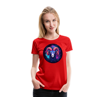 Thumbnail for Women’s Magic Aries Premium T-Shirt - red