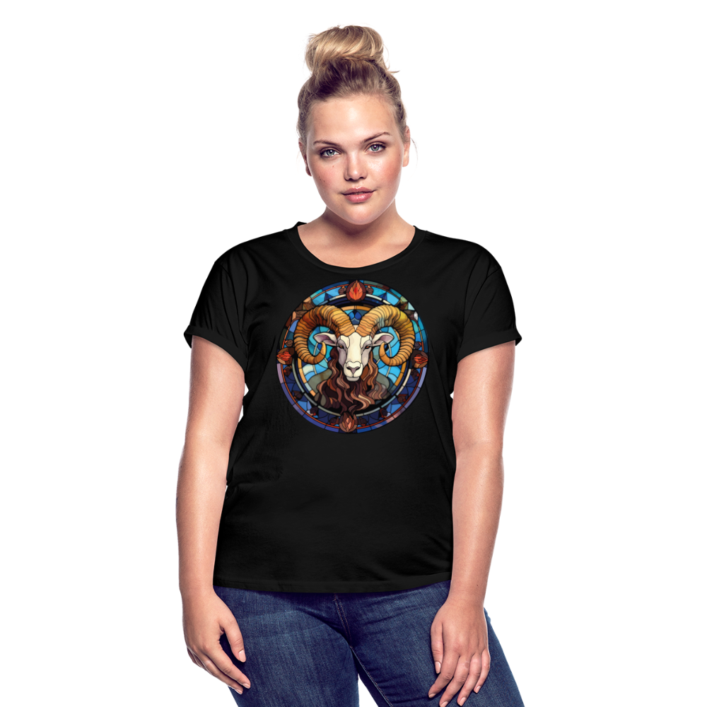 Women's Mosaic Aries Relaxed Fit T-Shirt - black