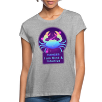 Thumbnail for Women's Neon Cancer Relaxed Fit T-Shirt - heather gray