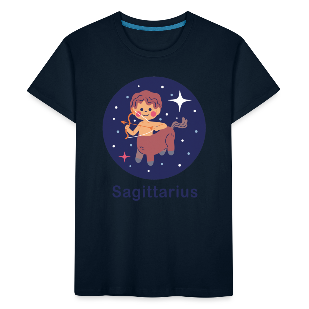 Kid’s Bluey Sagittarius Premium Organic T-Shirt - deep navy