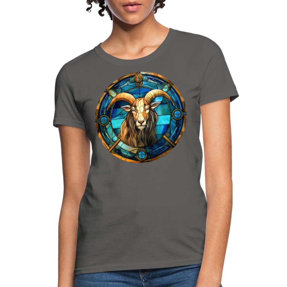 Women's Mosaic Capricorn T-Shirt - charcoal