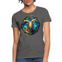 Thumbnail for Women's Mosaic Capricorn T-Shirt - charcoal