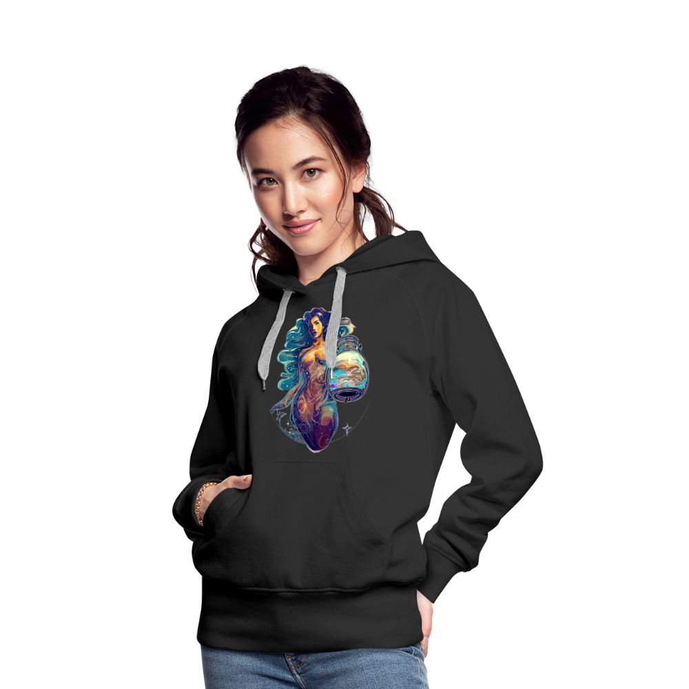 Women’s Mythical Aquarius Premium Hoodie - black