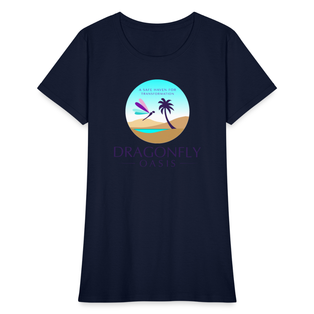 Women's Dragonfly Oasis V.1 Capricorn T-Shirt - navy