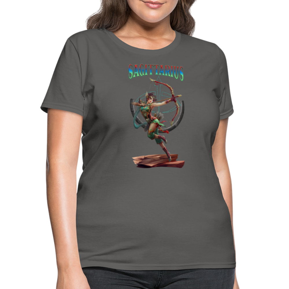 Astral Sagittarius Women's T-Shirt - charcoal