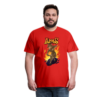 Thumbnail for Men's Fiery Aries Premium T-Shirt - red