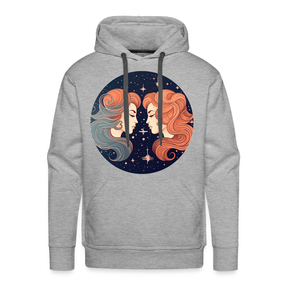 Men’s Mystic Gemini Premium Hoodie - heather grey