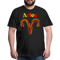 Thumbnail for Men's Power Words Aries Premium T-Shirt - black