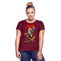 Thumbnail for Women's Astral Leo Relaxed Fit T-Shirt - burgundy