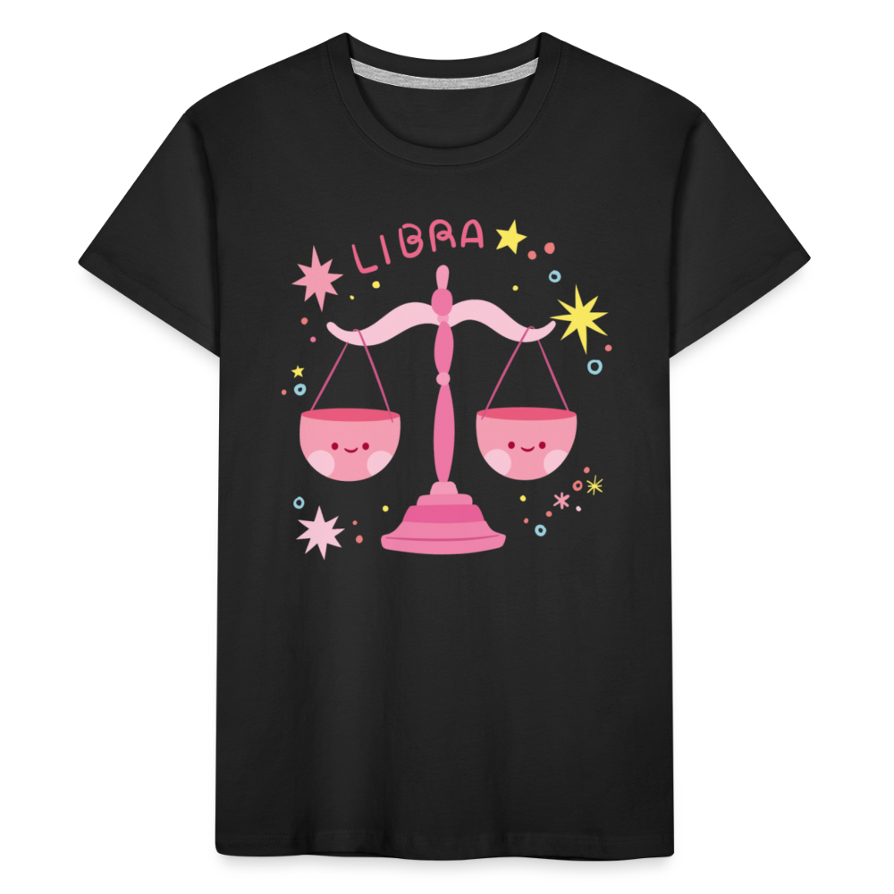 Kid’s Pinky Libra Premium Organic T-Shirt - black