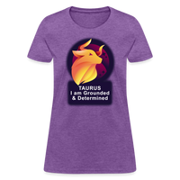 Thumbnail for Women's Glow Taurus T-Shirt - purple heather