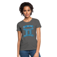 Thumbnail for Women's Power Words Gemini T-Shirt - charcoal