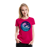 Thumbnail for Women’s Magic Aquarius Premium T-Shirt - dark pink