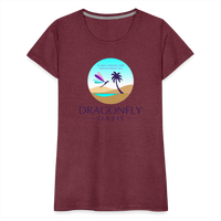 Thumbnail for Women's Dragonfly Oasis V.1 Premium T-Shirt - heather burgundy