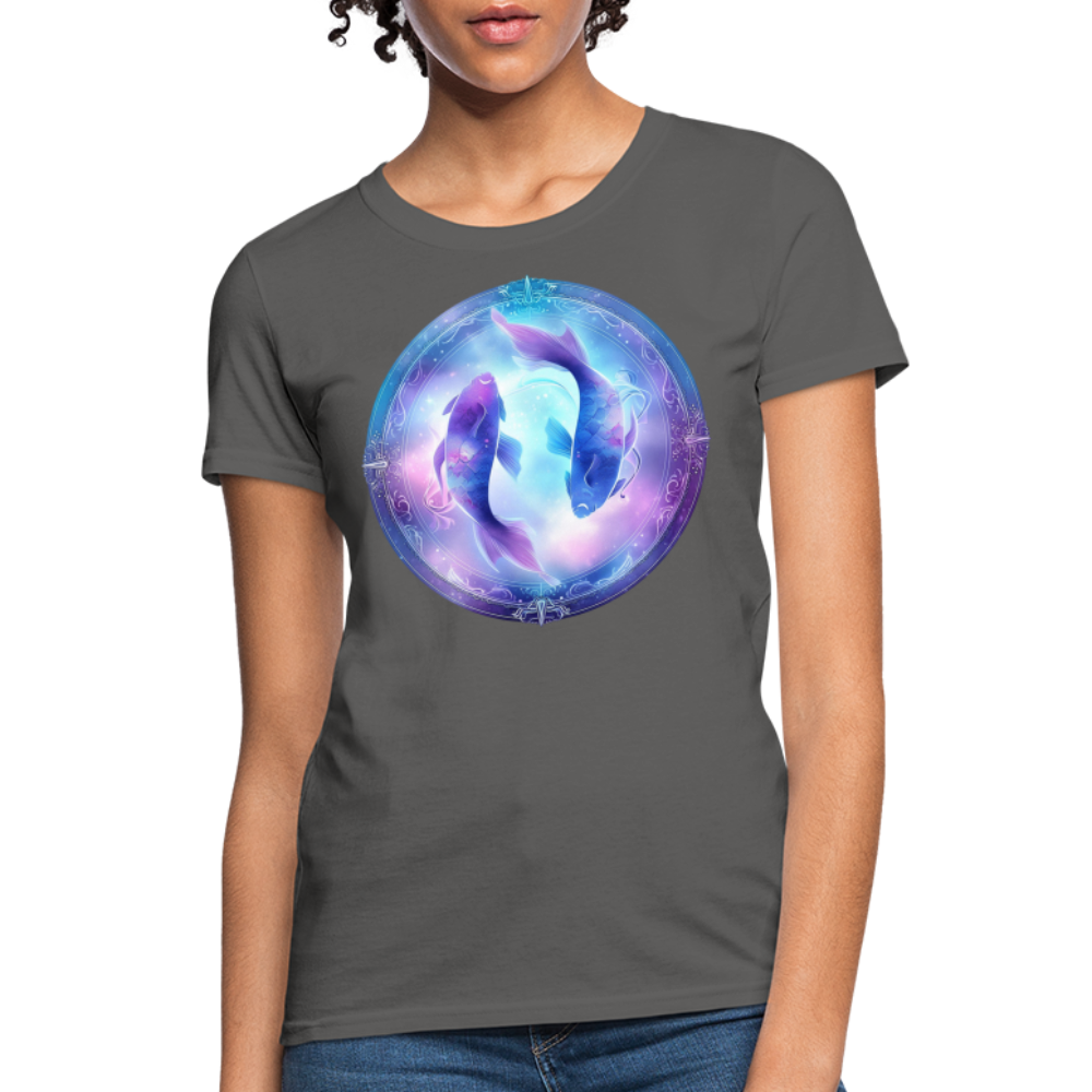 Women's Classic Pisces T-Shirt - charcoal