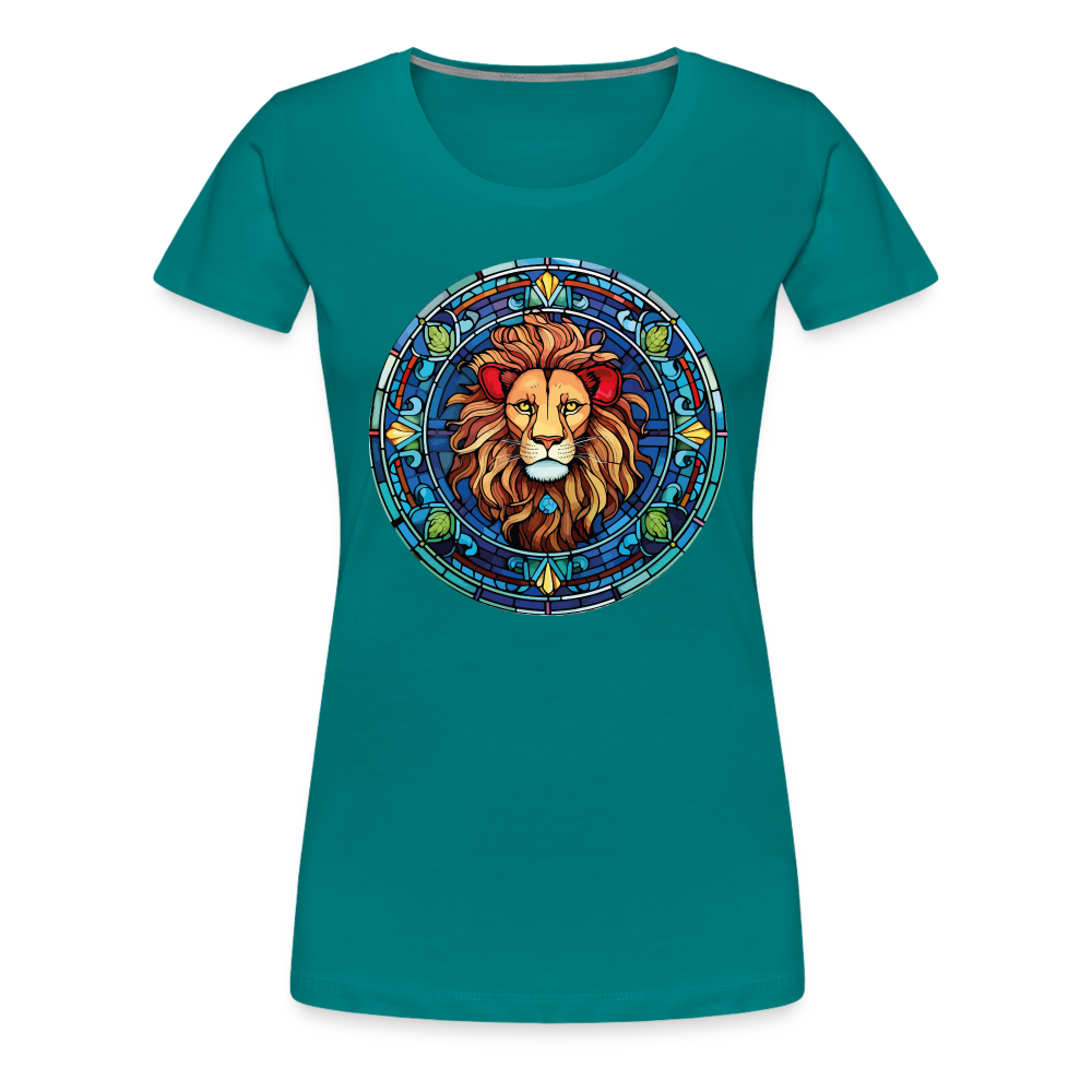 Women's Mosaic Leo Premium T-Shirt - teal