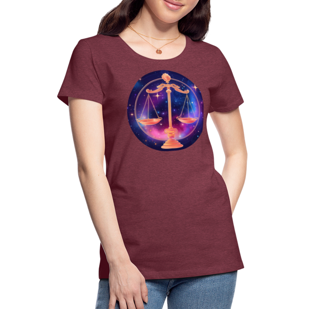 Women’s Magic Libra Premium T-Shirt - heather burgundy