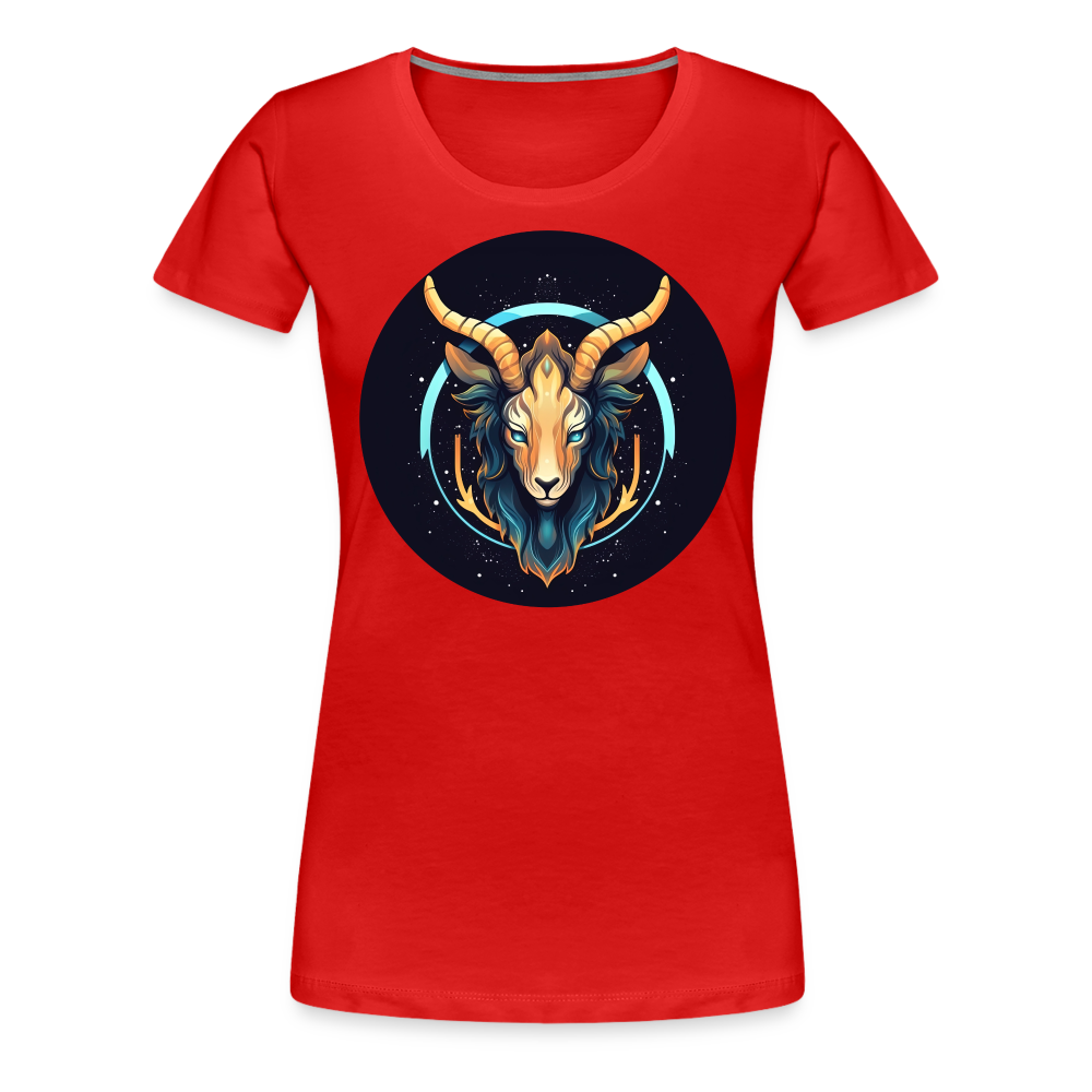 Women’s Mystic Capricorn Premium T-Shirt - red