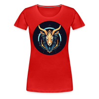 Thumbnail for Women’s Mystic Capricorn Premium T-Shirt - red