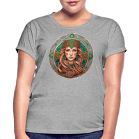 Thumbnail for Women's Mythical Virgo Relaxed Fit T-Shirt - heather gray