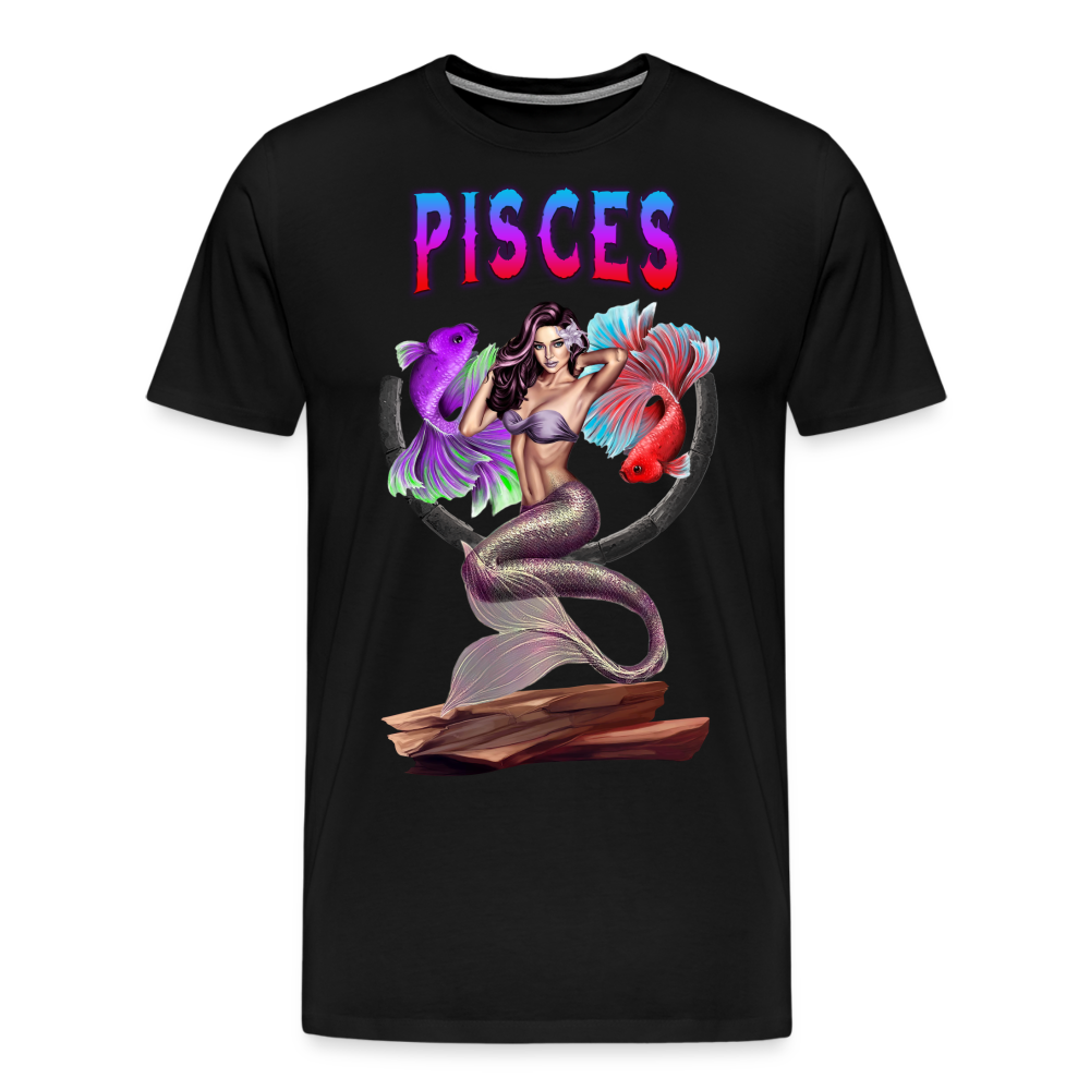 Men's Astral Pisces Premium T-Shirt - black