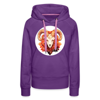 Thumbnail for Women’s Symbol Aries Premium Hoodie - purple 