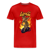 Thumbnail for Men's Fiery Aries Premium T-Shirt - red