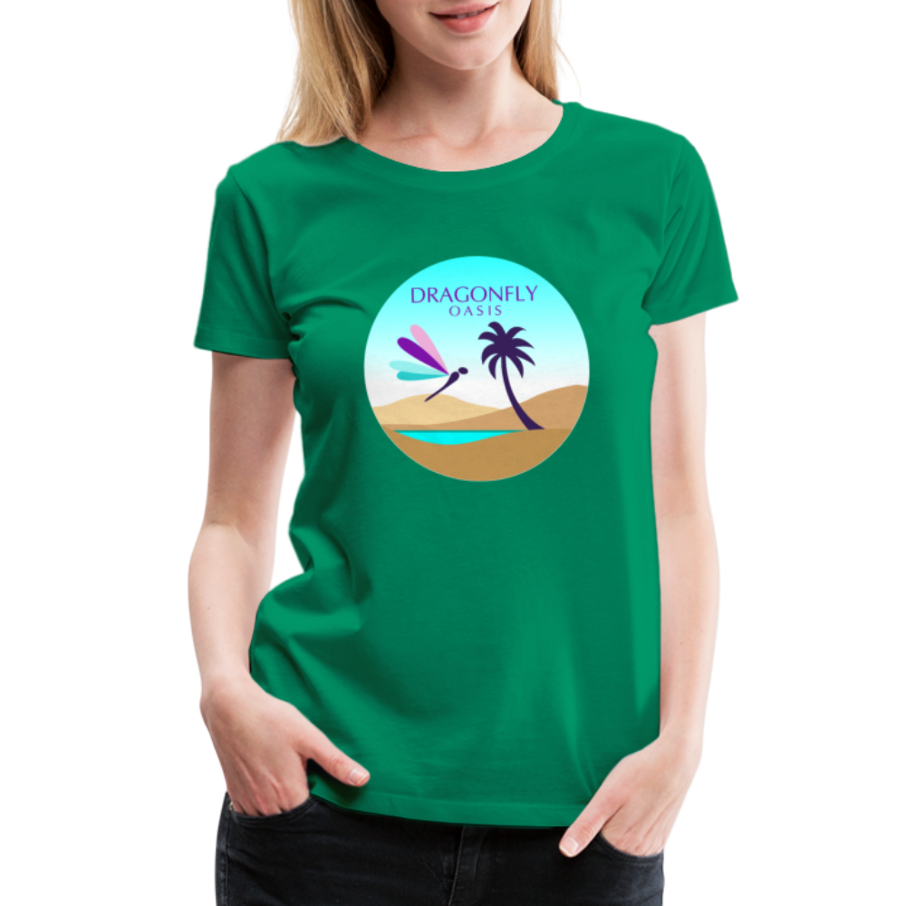 Women's Dragonfly Oasis V.2 Premium T-Shirt - kelly green