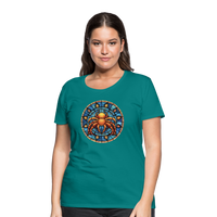 Thumbnail for Women’s Mosaic Cancer Premium T-Shirt - teal