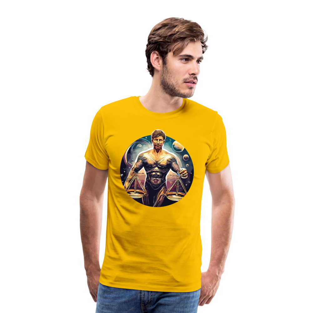 Men's Mythical Libra Premium T-Shirt - sun yellow