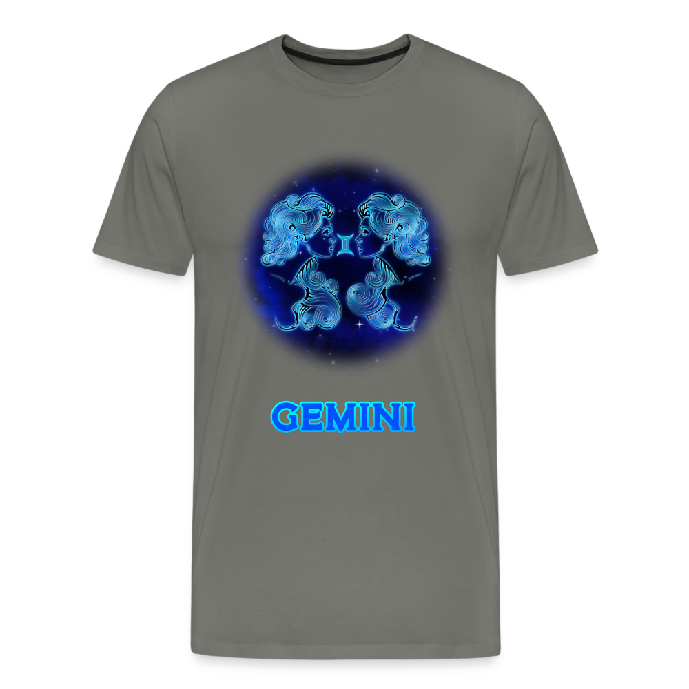 Men's Gemini Premium T-Shirt - asphalt gray