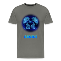 Thumbnail for Men's Gemini Premium T-Shirt - asphalt gray