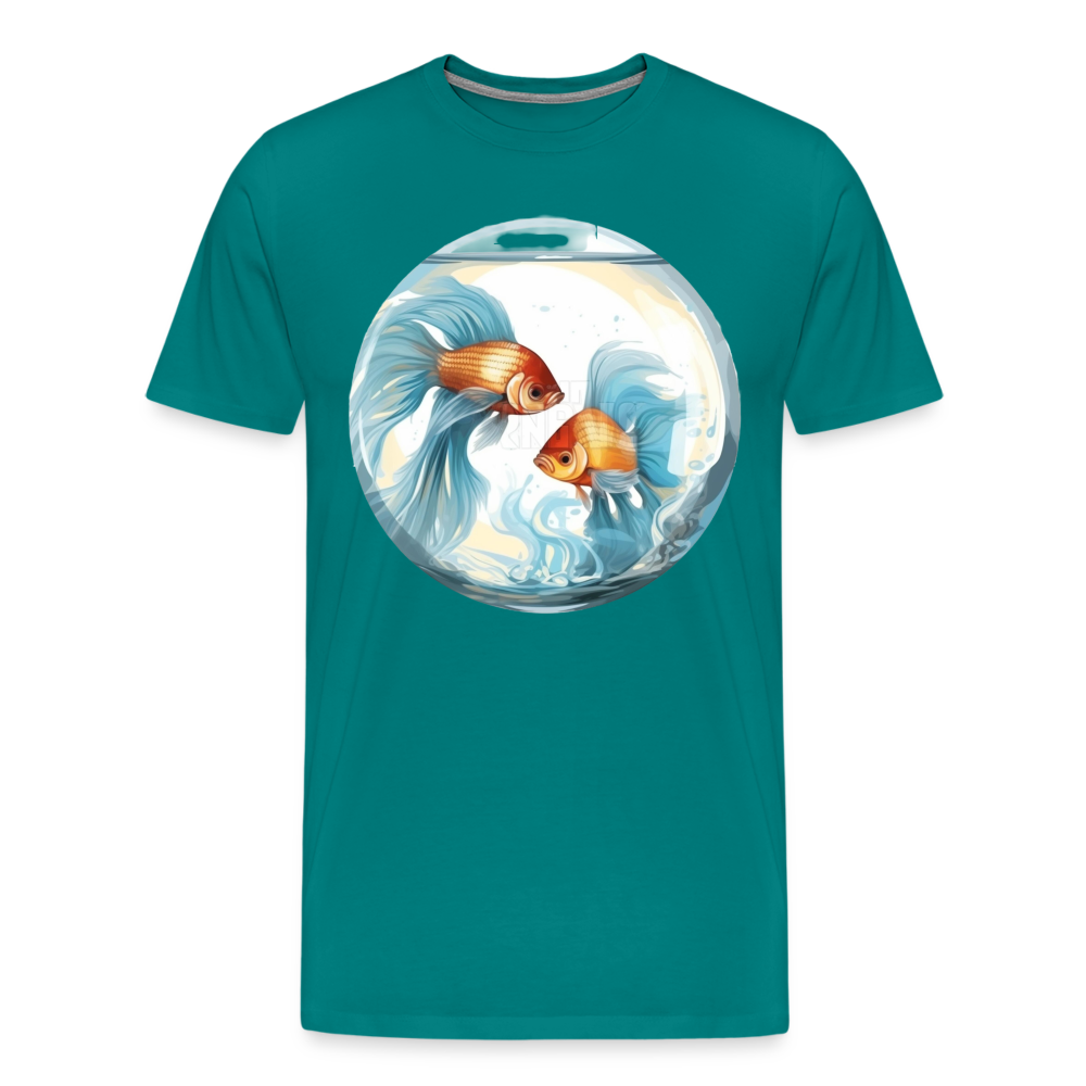 Men's Mythical Pisces Premium T-Shirt - teal