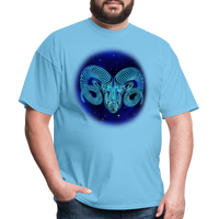 Thumbnail for Men's Stellar Aries Classic T-Shirt - aquatic blue