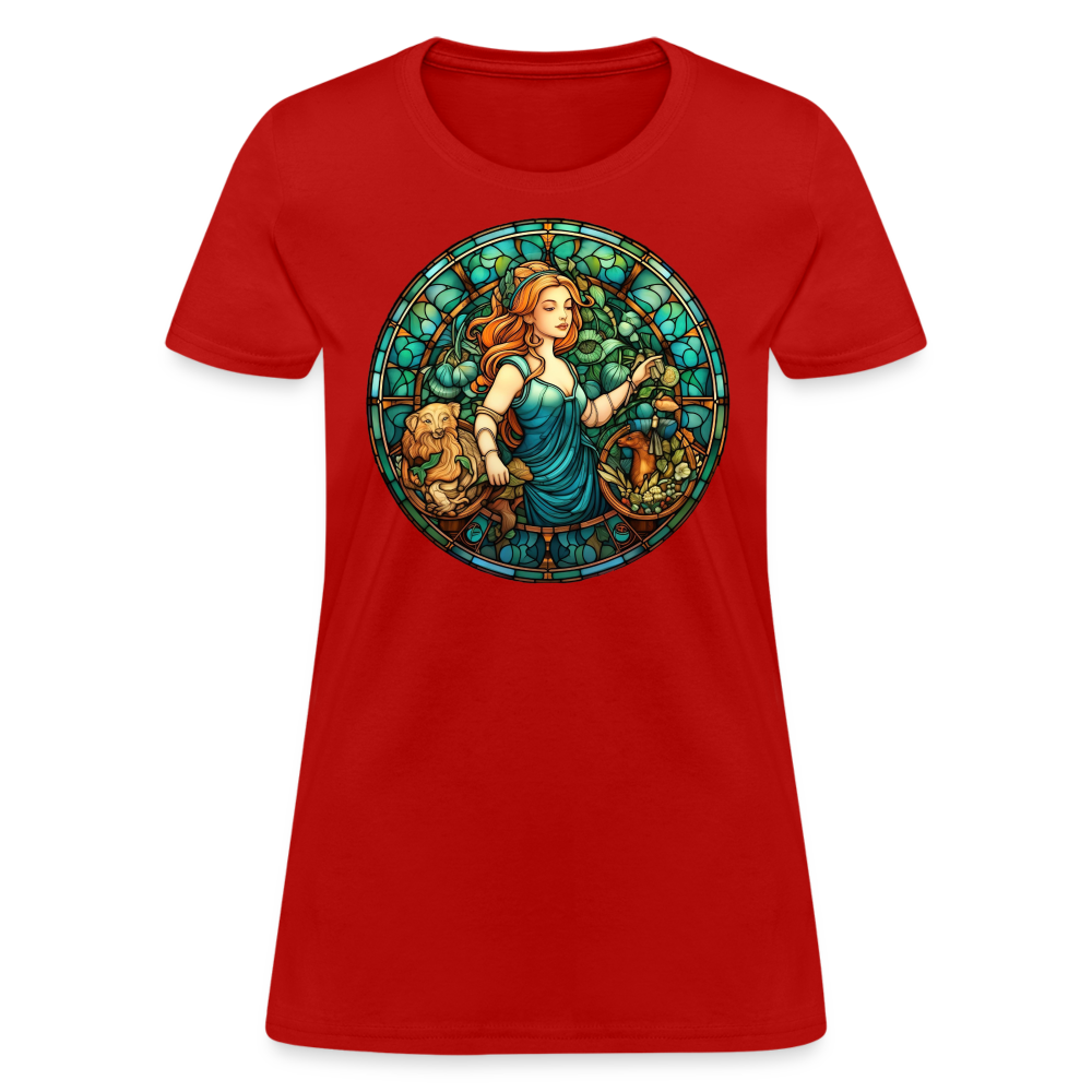 Women's Mosaic Virgo T-Shirt - red