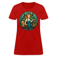 Thumbnail for Women's Mosaic Virgo T-Shirt - red