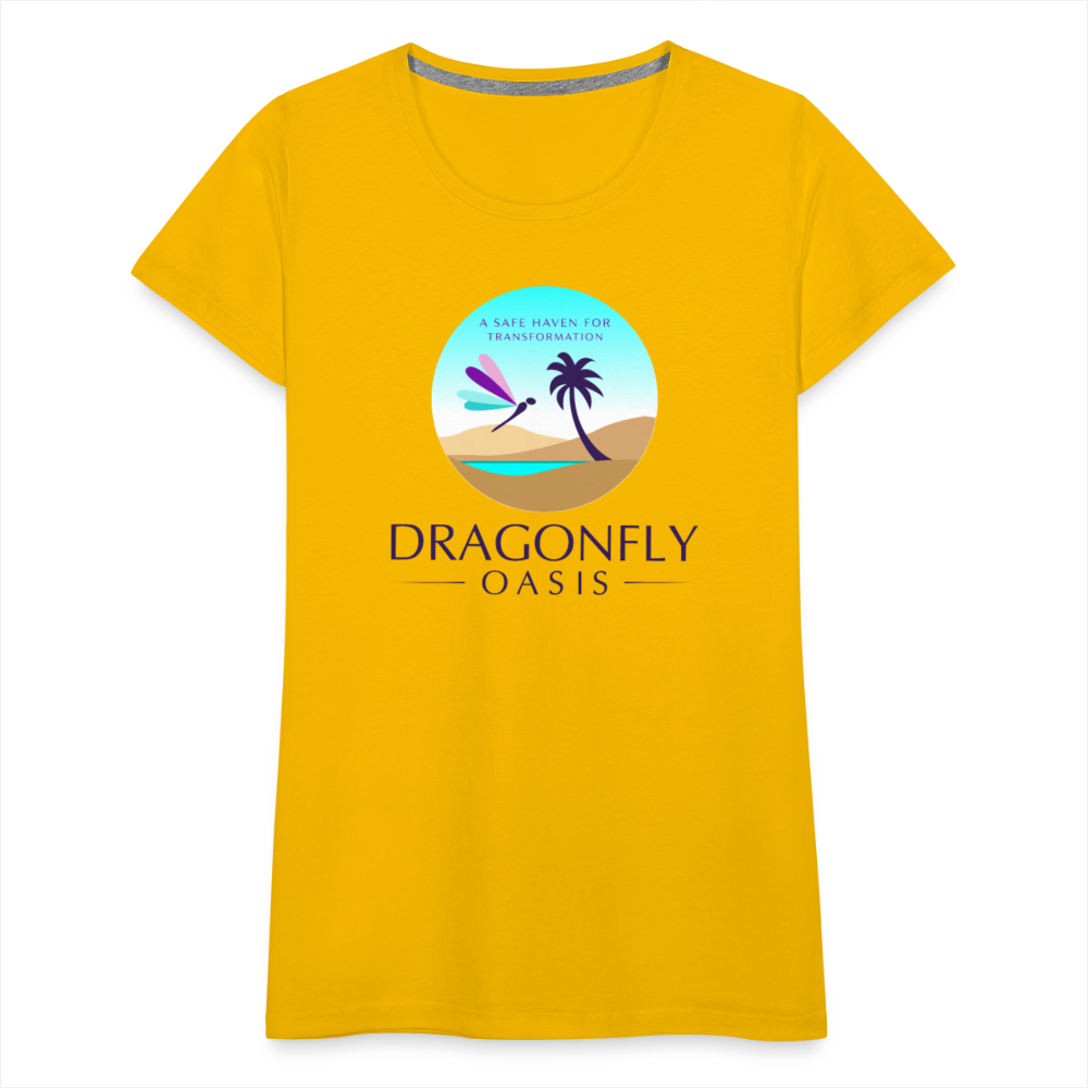 Women's Dragonfly Oasis V.1 Premium T-Shirt - sun yellow