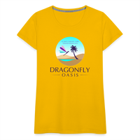 Thumbnail for Women's Dragonfly Oasis V.1 Premium T-Shirt - sun yellow