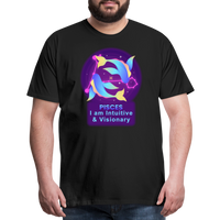 Thumbnail for Men's Neon Pisces Premium T-Shirt - black