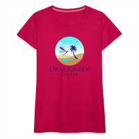 Thumbnail for Women's Dragonfly Oasis V.1 Premium T-Shirt - dark pink