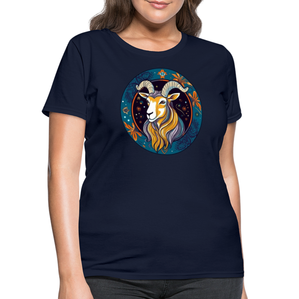 Women's Mythical Capricorn T-Shirt - navy