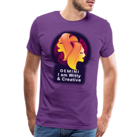 Thumbnail for Men's Glow Gemini Premium T-Shirt - purple